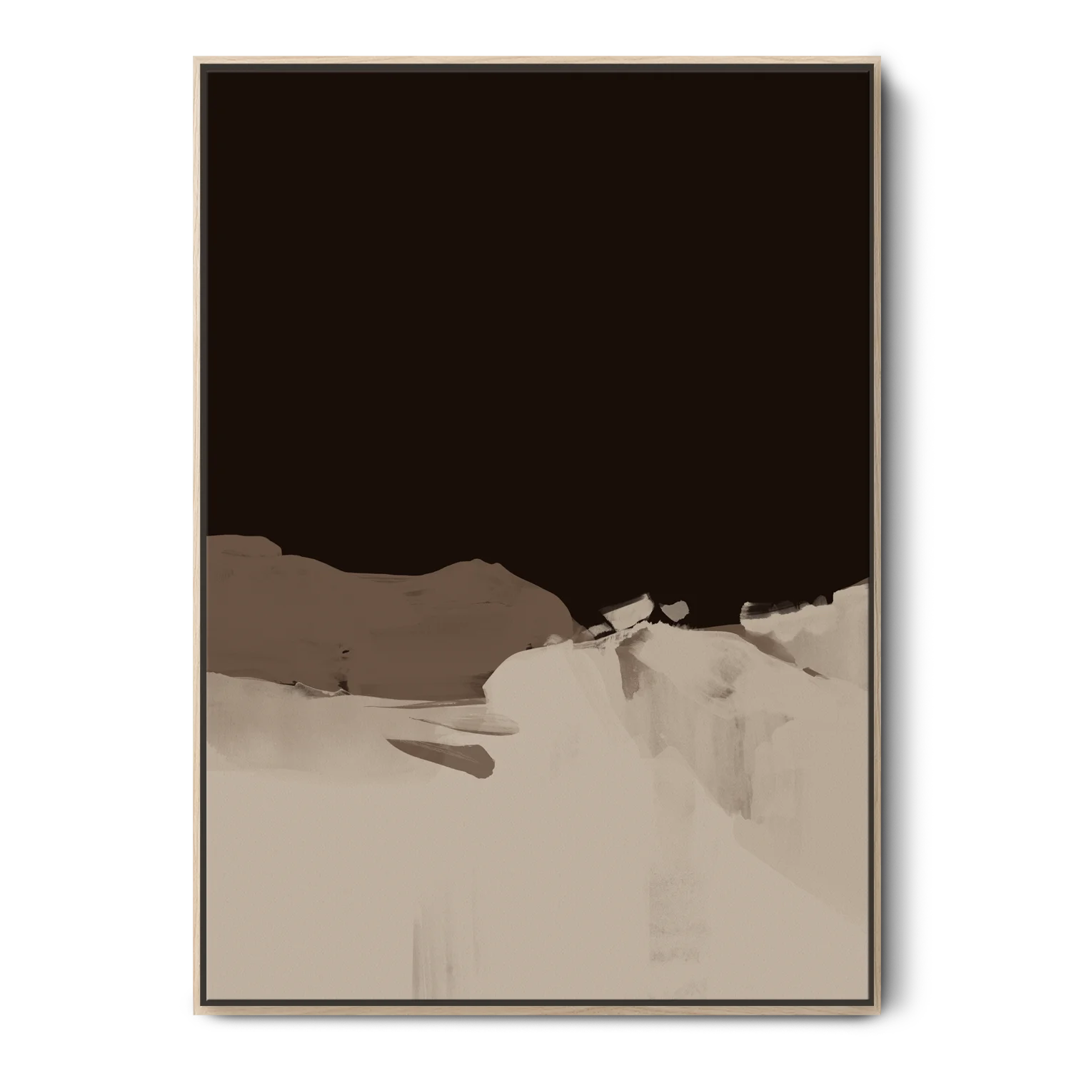 Quiet Place Abstract Landscape Canvas Art | Green Lili