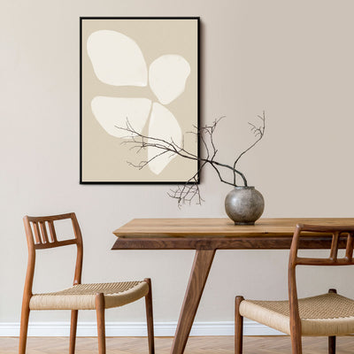 Neutral Anemone Abstract Flower Art