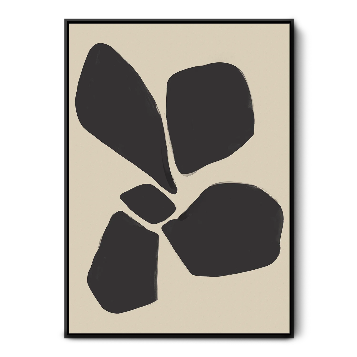 Black Neutral Anemone Flower