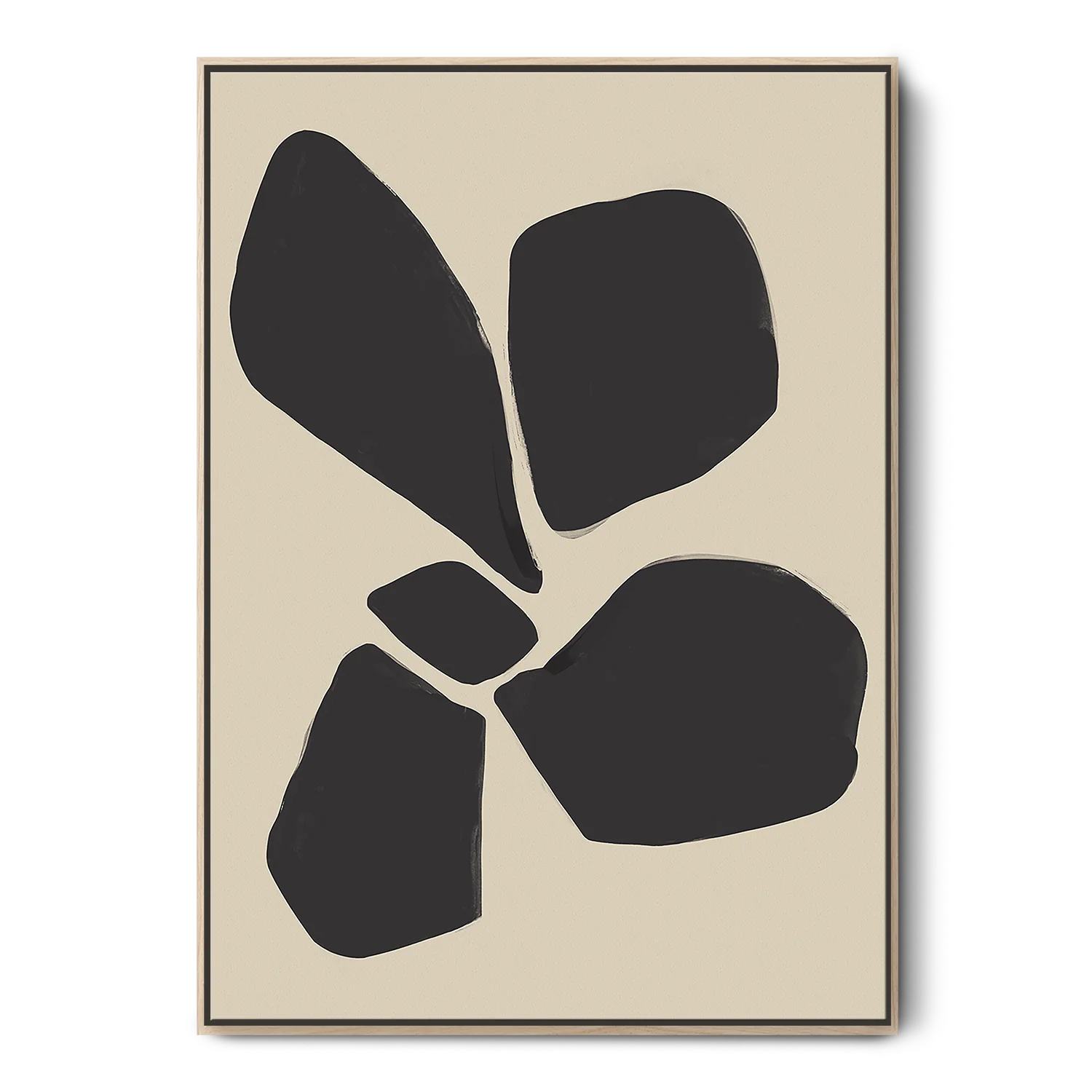 Black Neutral Anemone Flower