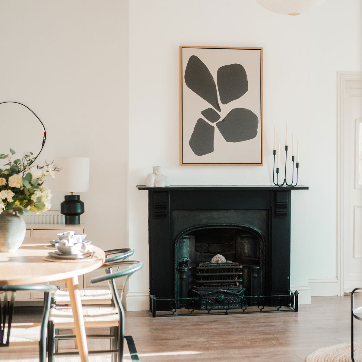 Black Neutral Anemone Flower