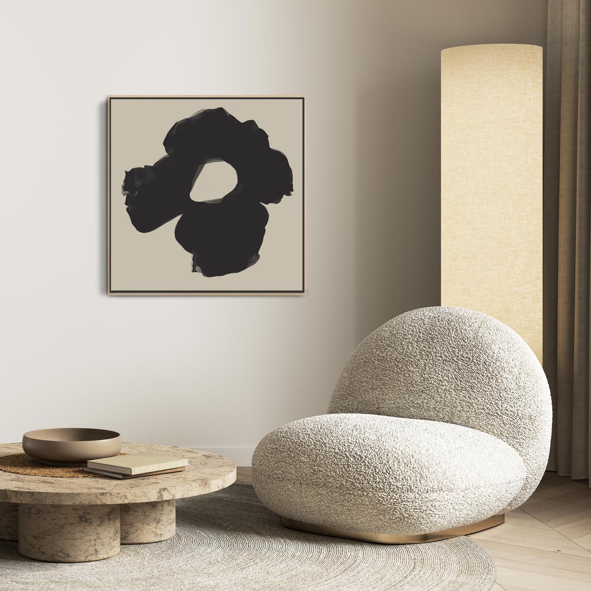 Black & Neutral Poppy