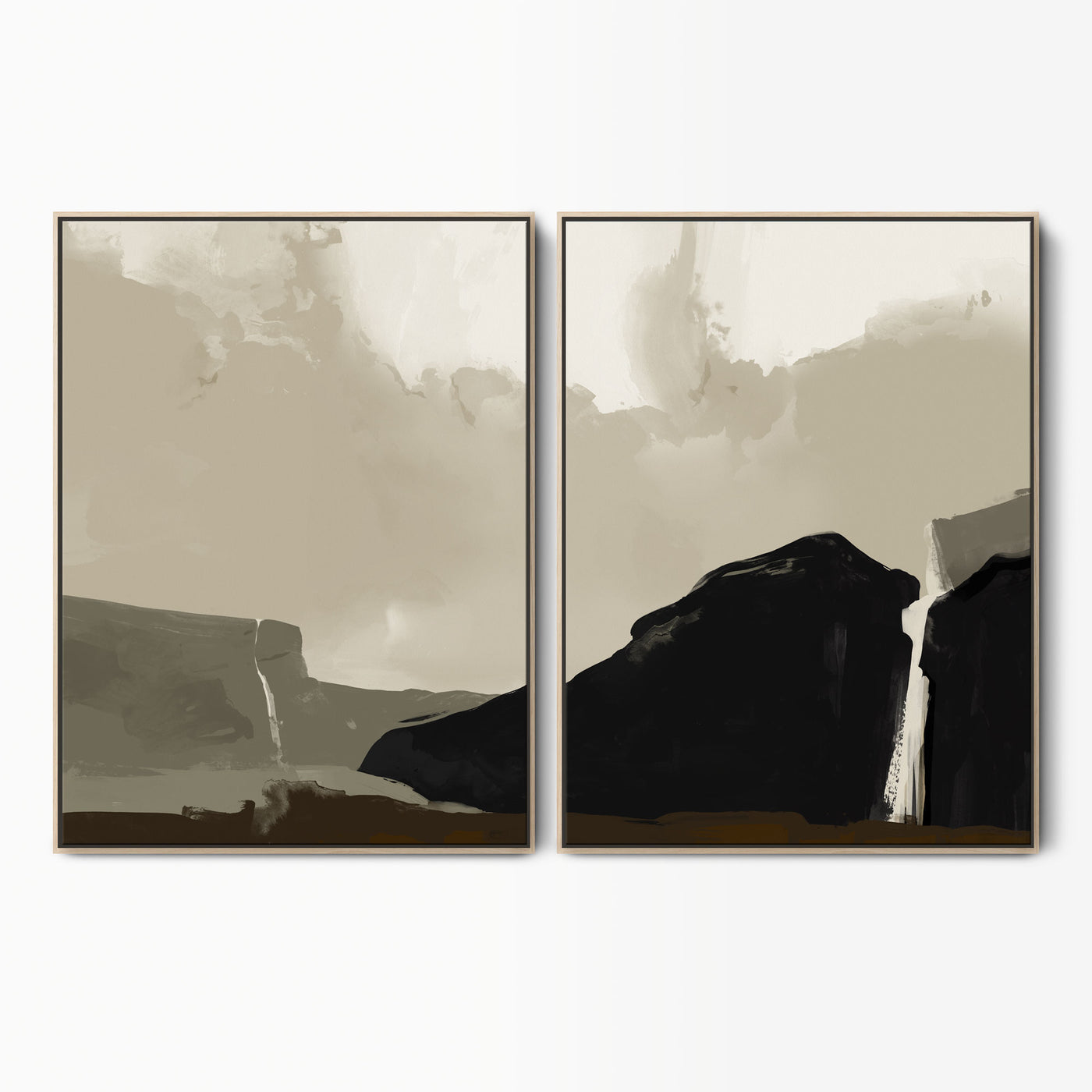 Roam Free Abstract Landscape Canvas Set