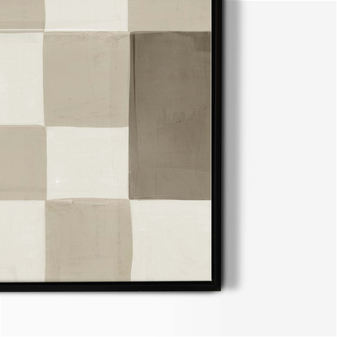 Go With The Flow & Neutral Checkerboard Canvas Set