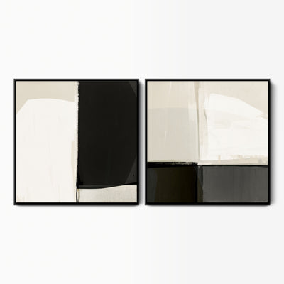 Kindred Spirit & At Ease Abstract Canvas Set
