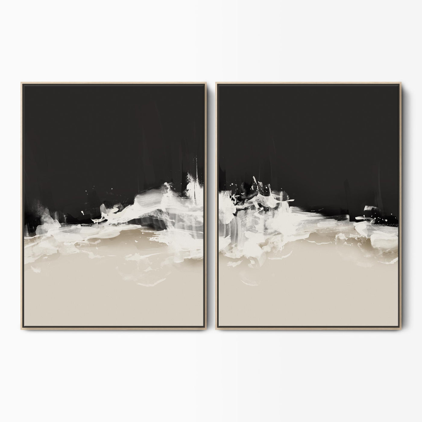 Lost In The Waves Seascape Canvas Set