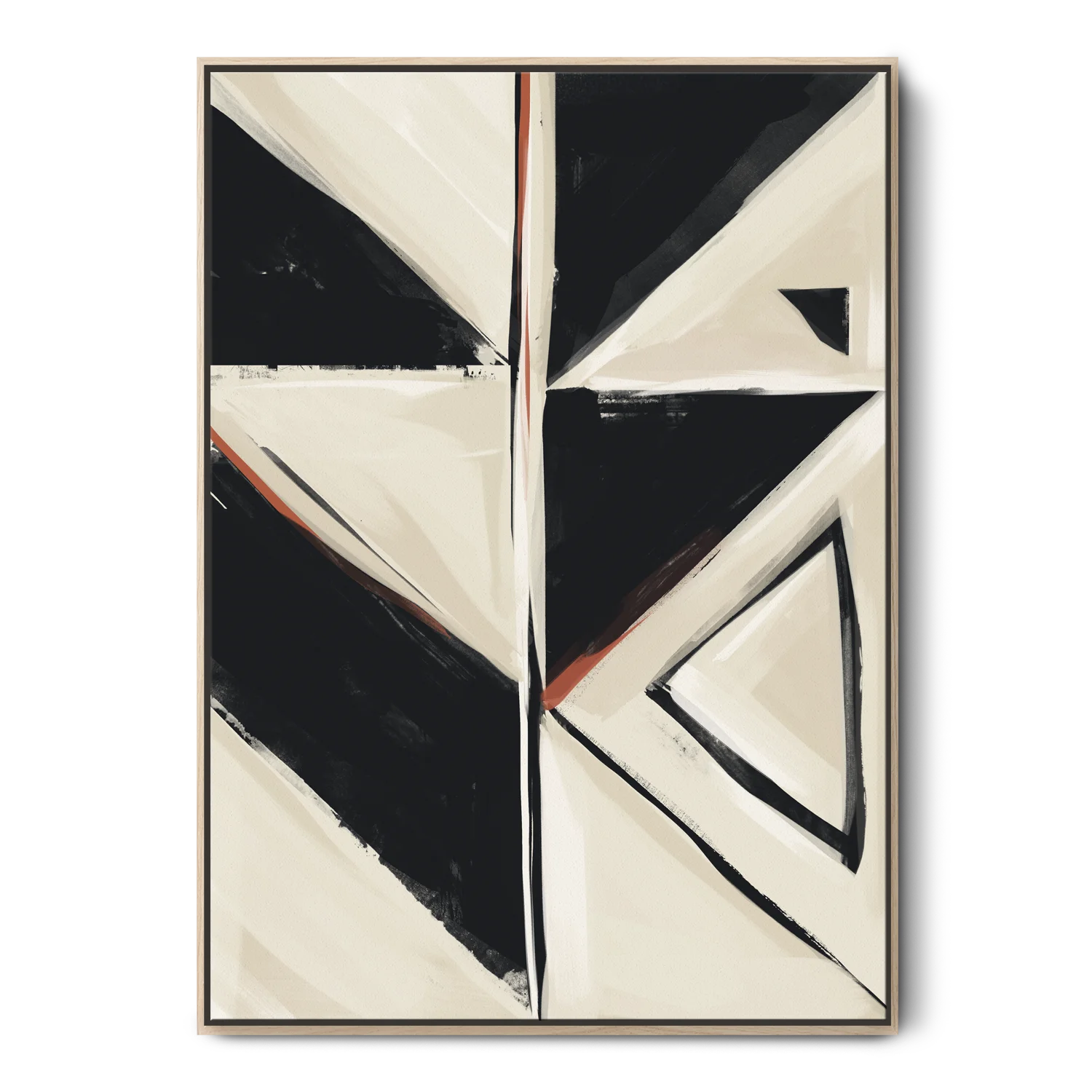 Green Lili Medium / Natural Aztec Shapes