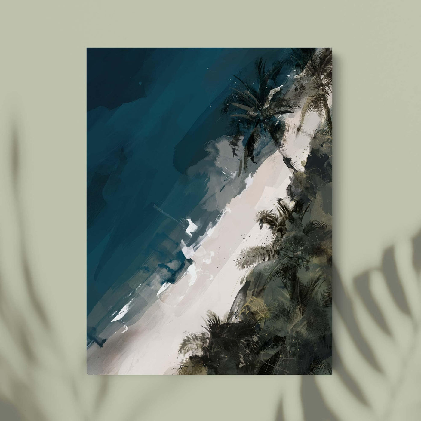 Green Lili 30x40cm / Unframed Beach Days Art Print