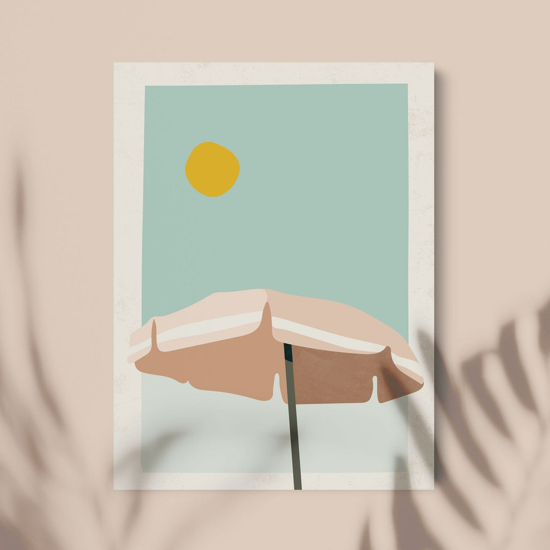 Green Lili 30x40cm / Unframed Beach Umbrella Print