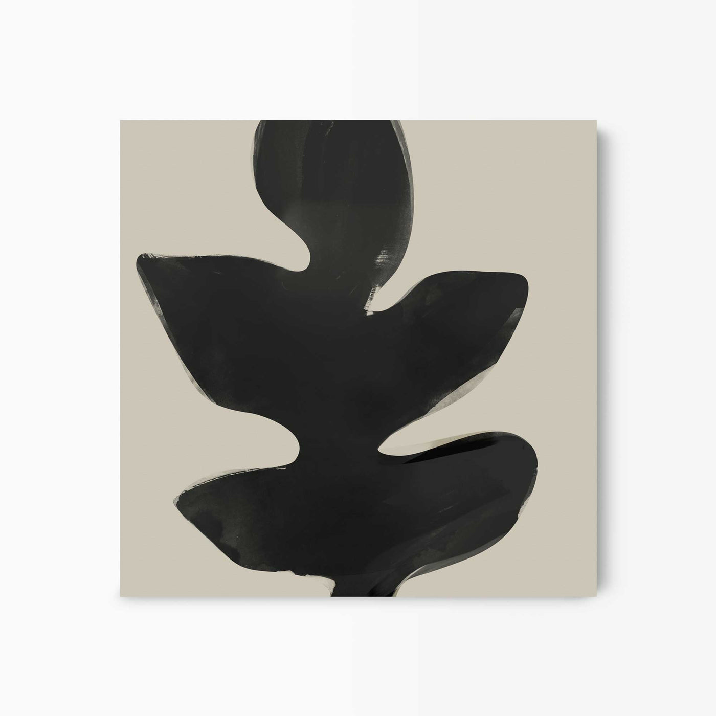 Green Lili 30x30cm / Unframed Big Leaf Abstract Art Print