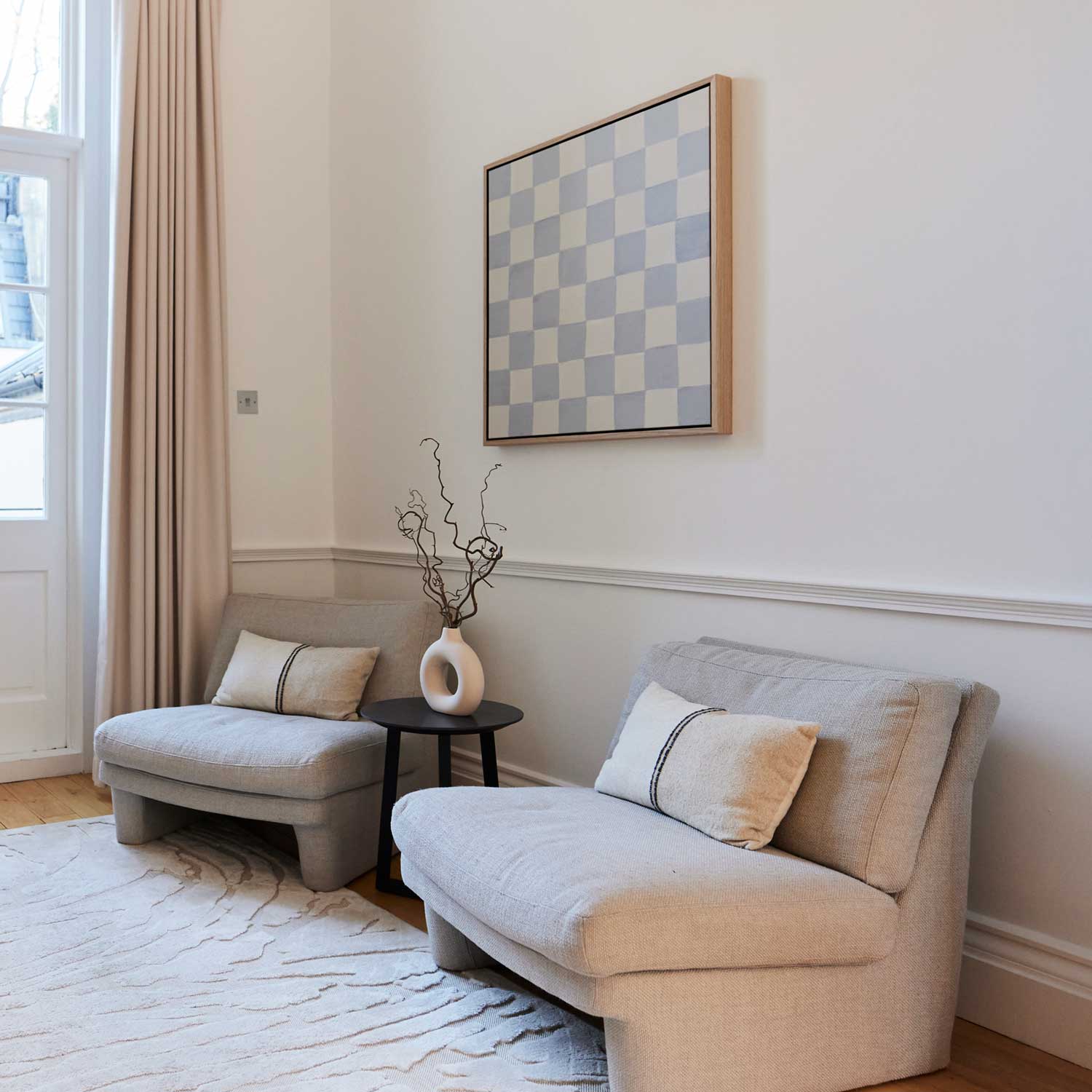 Green Lili Blue Checkerboard