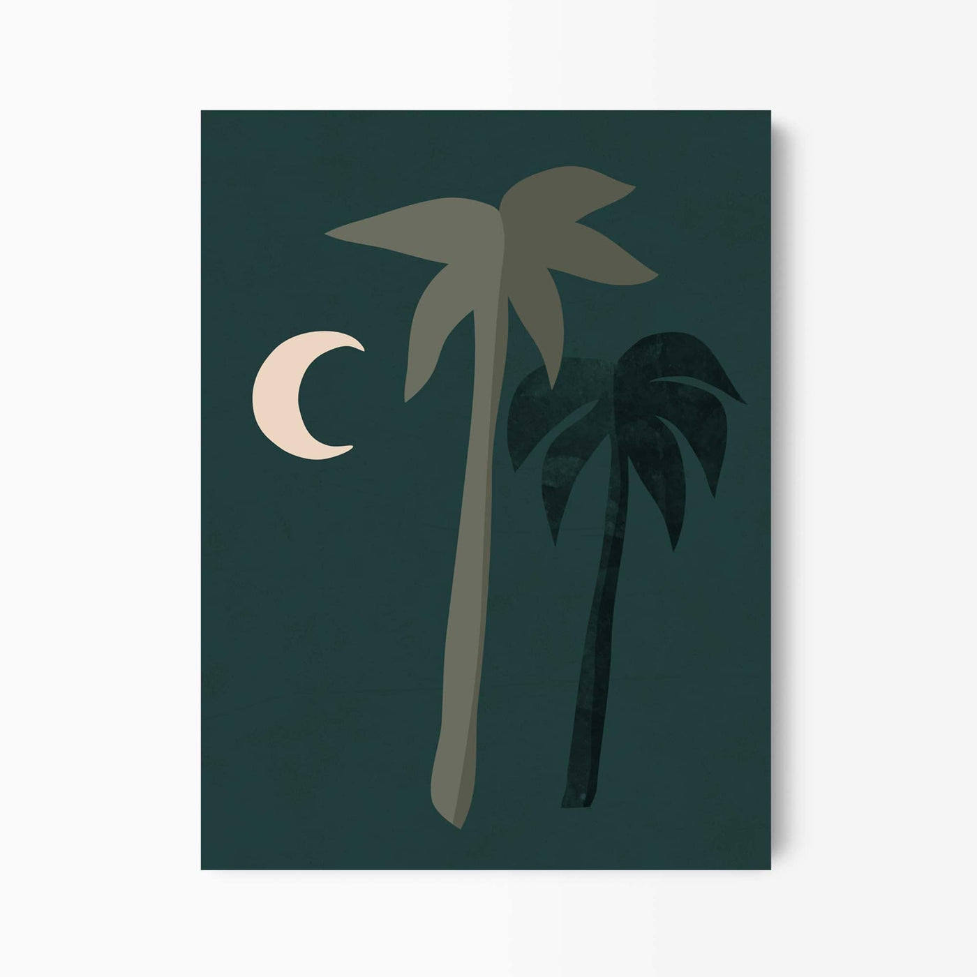 Green Lili 30x40cm / Unframed Boho Moonlight Palm Tree Print