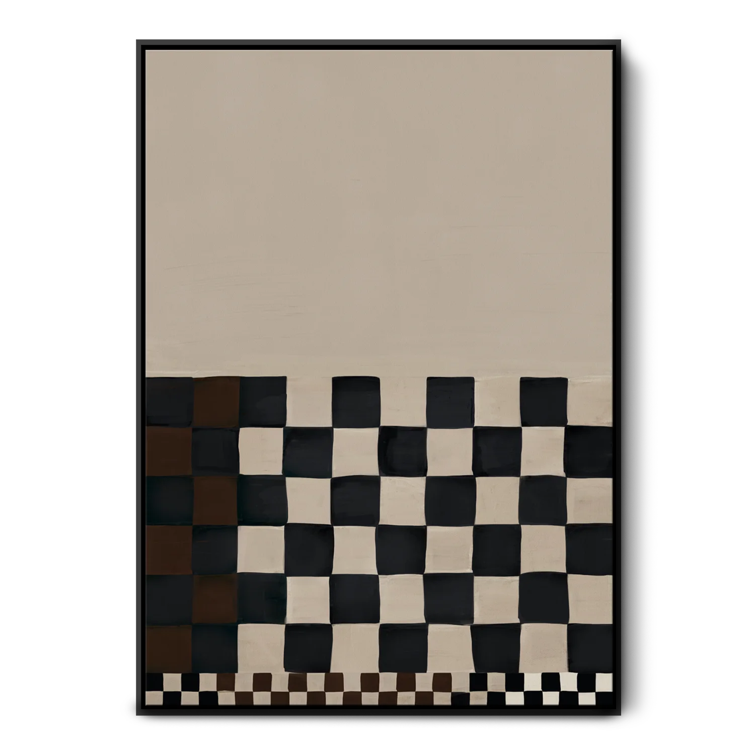 Green Lili Extra Large / Black Checkmate