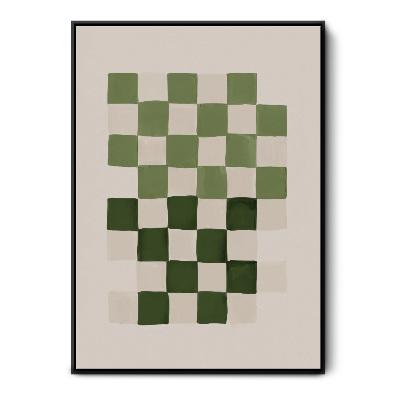 Green Lili Small / Black Chequered Earth