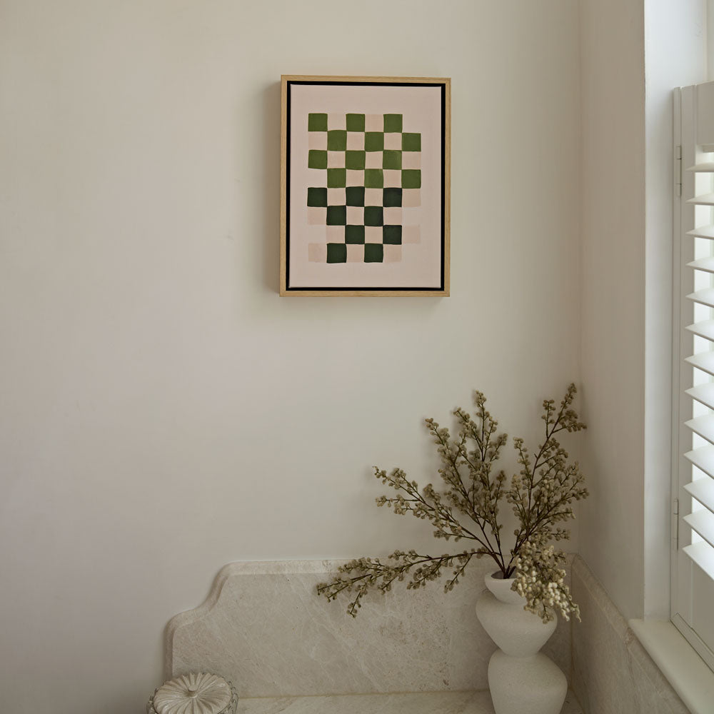 Green Lili Chequered Earth