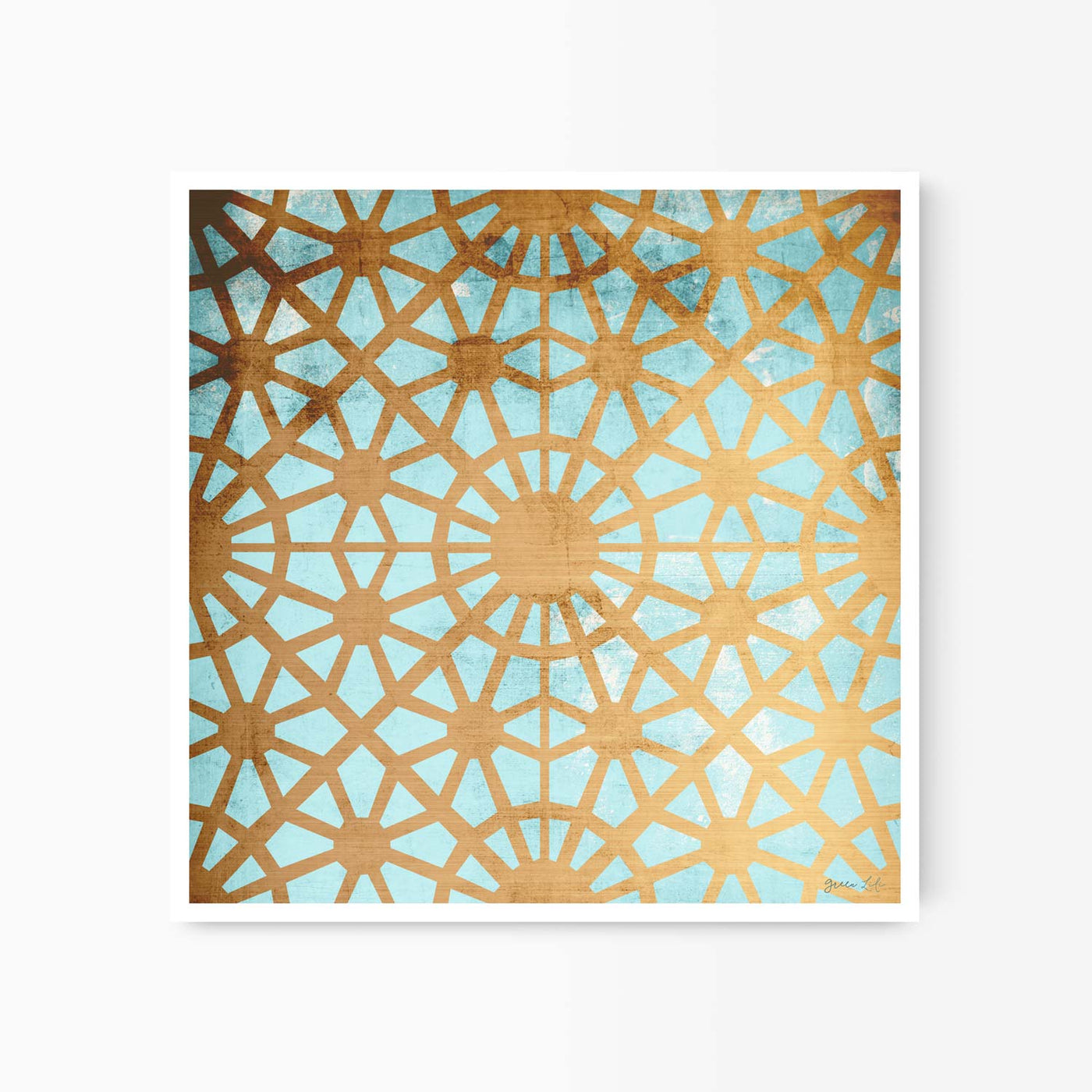 Green Lili 30x30cm / Unframed City Of Gold Moroccan Print