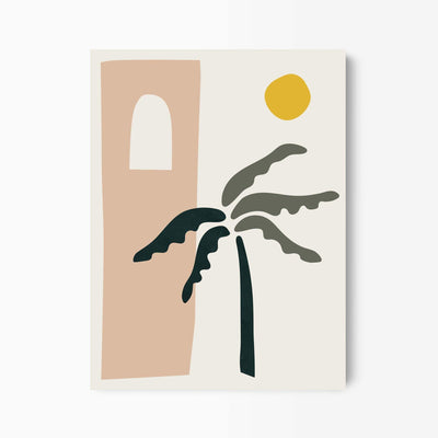 Green Lili 30x40cm / Unframed Desert Palm Tree Art Print