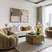 Green Lili Extra Large / Natural Down To Earth & Neutral Check Set