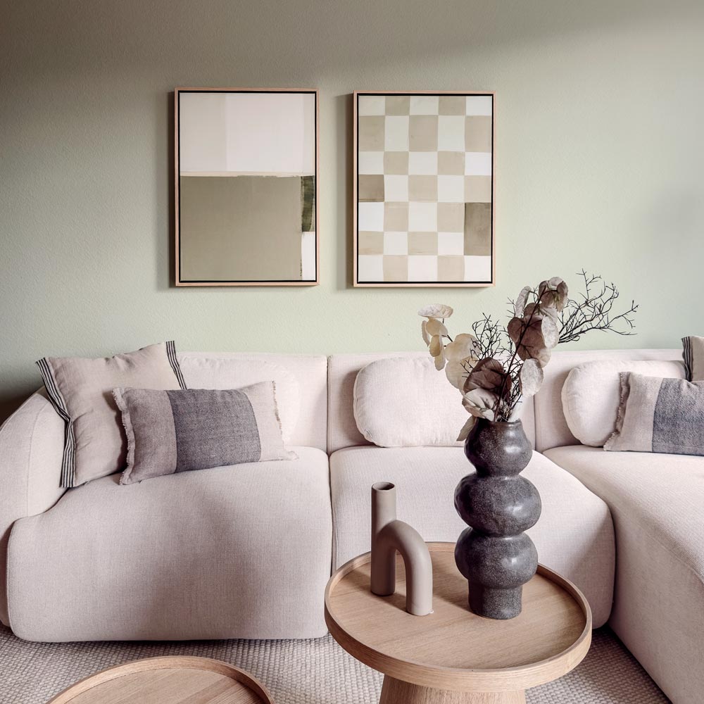 Green Lili Medium / Natural Down To Earth & Neutral Check Set