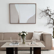 Green Lili Extra Large / Natural* Go With The Flow Abstract Canvas Art