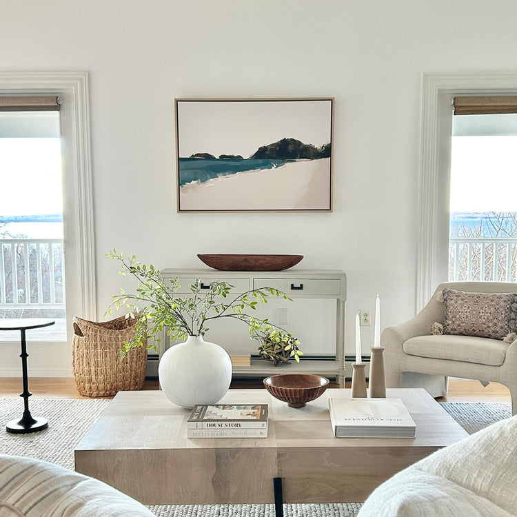 Green Lili Large / Natural Golden Bay