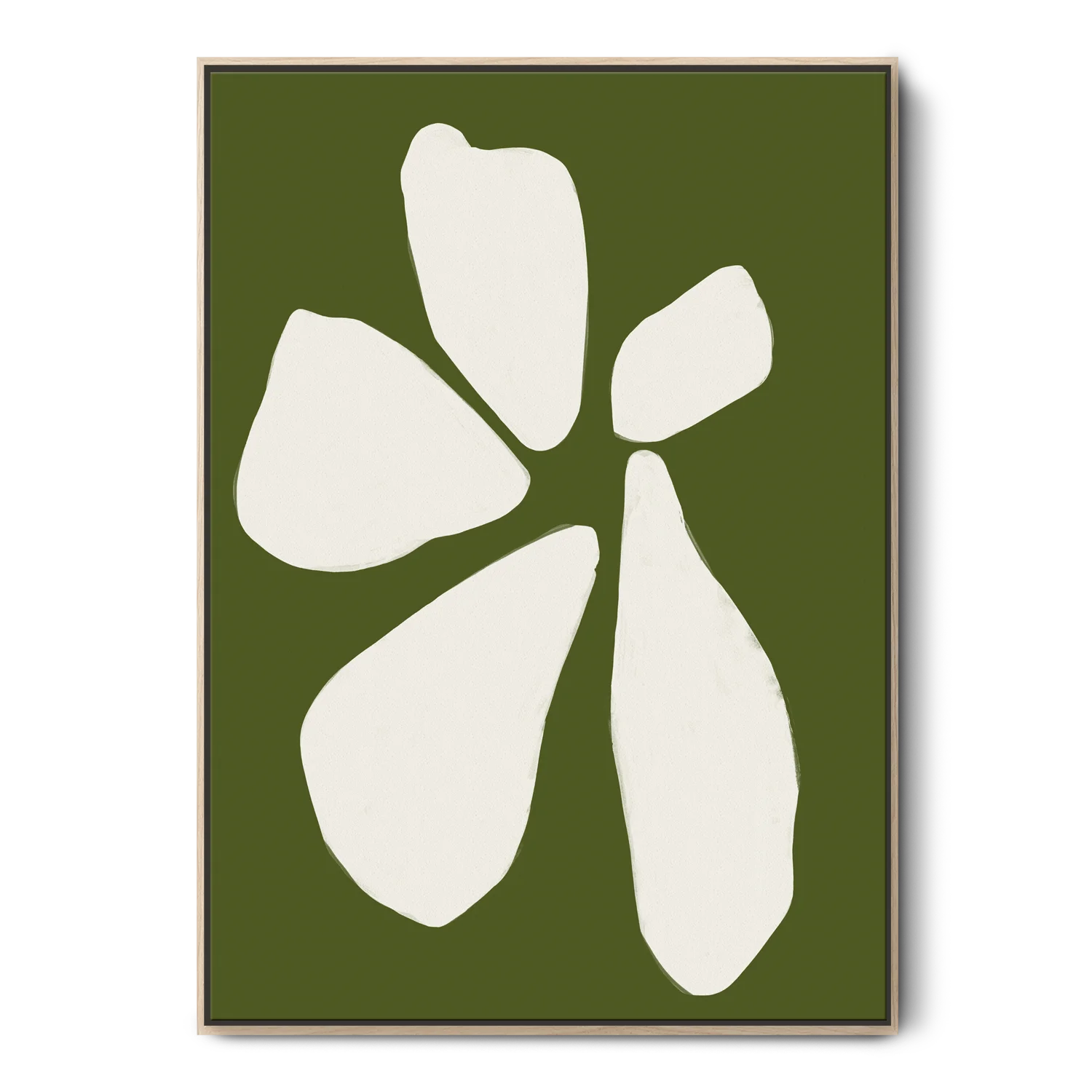 Green Lili Medium / Natural Green Anemone Flower