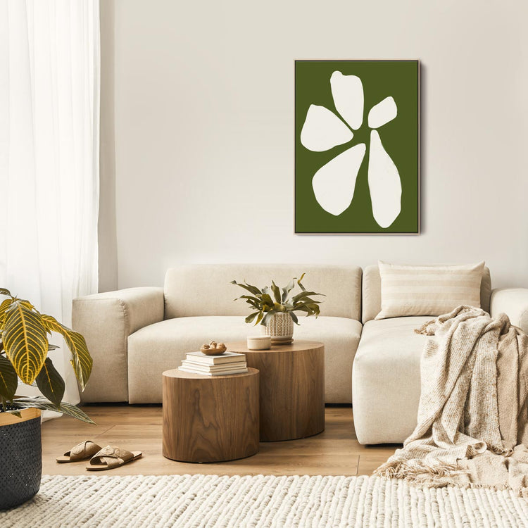 Green Lili Large / Natural Green Anemone Flower