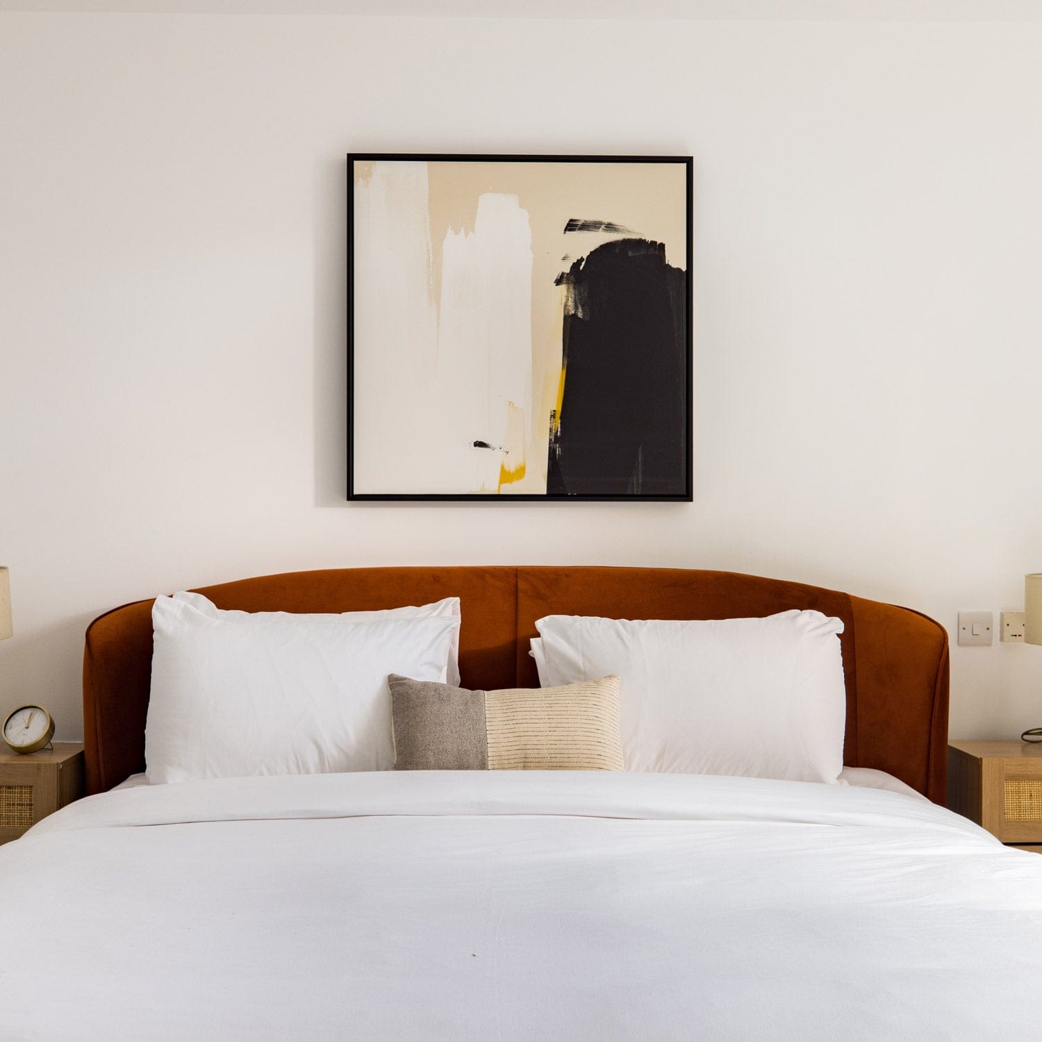 Green Lili Black High Spirits Framed Abstract Canvas Art