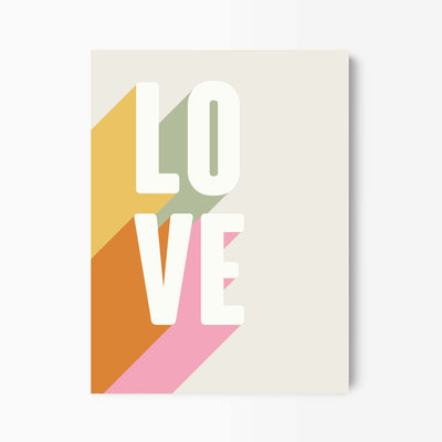 Green Lili 30x40cm / Unframed LOVE Typography Print