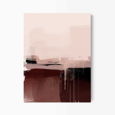 Green Lili 30x40cm / Unframed Minimal Pink Abstract Art Print