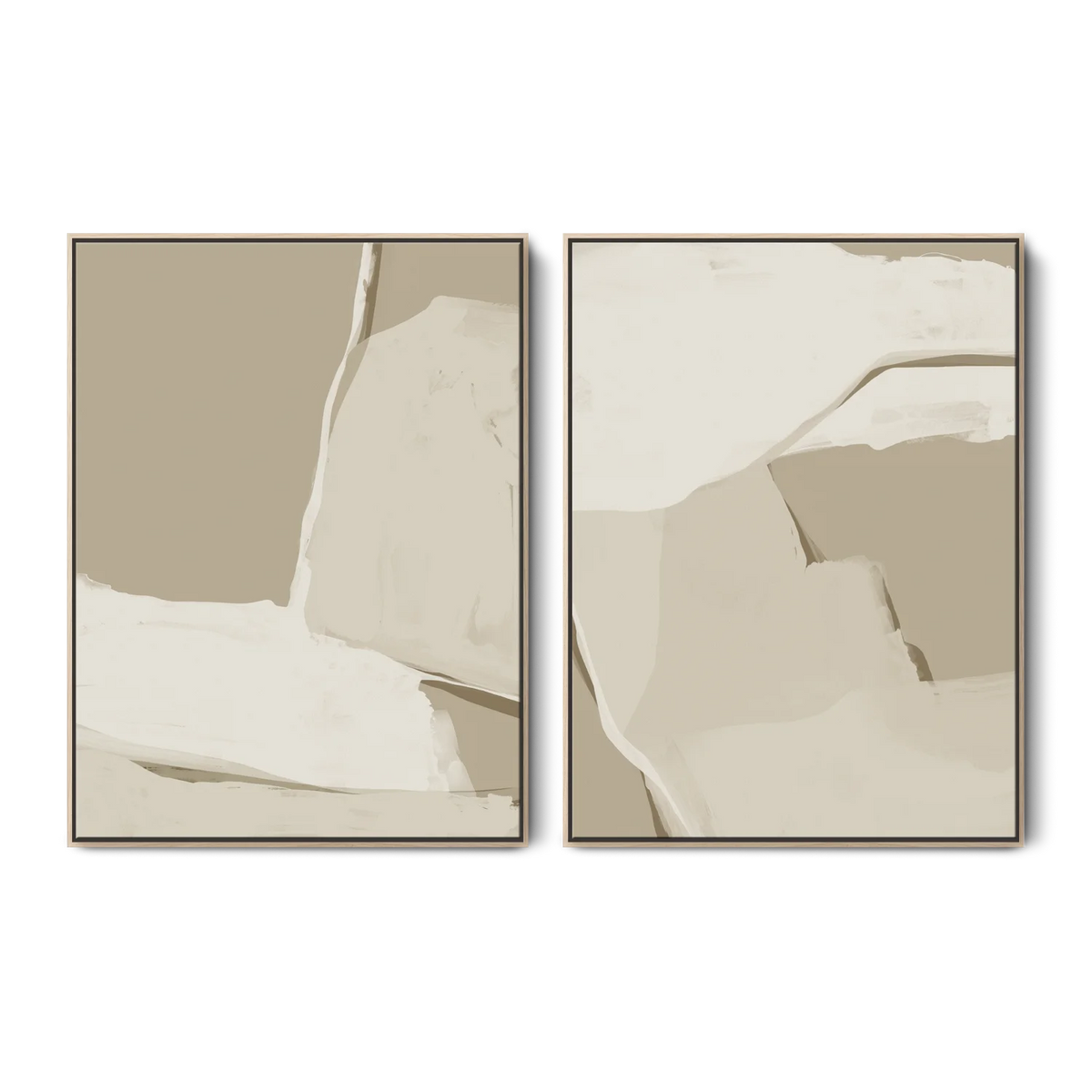 Green Lili Move Forward Abstract Canvas Set