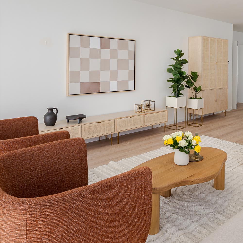 Green Lili Neutral Checkerboard