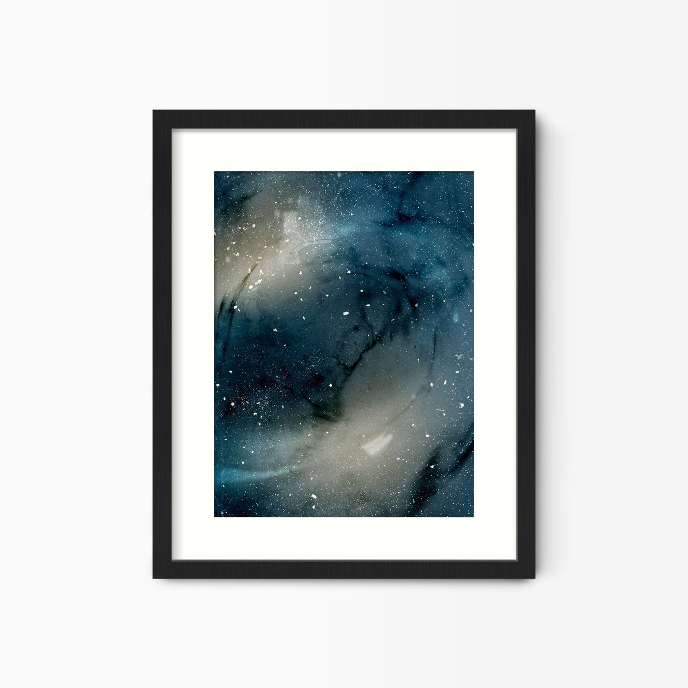 Green Lili 30x40cm / Black with mount Outer Space Print