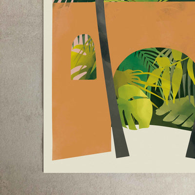 Green Lili Path To The Jungle Art Print