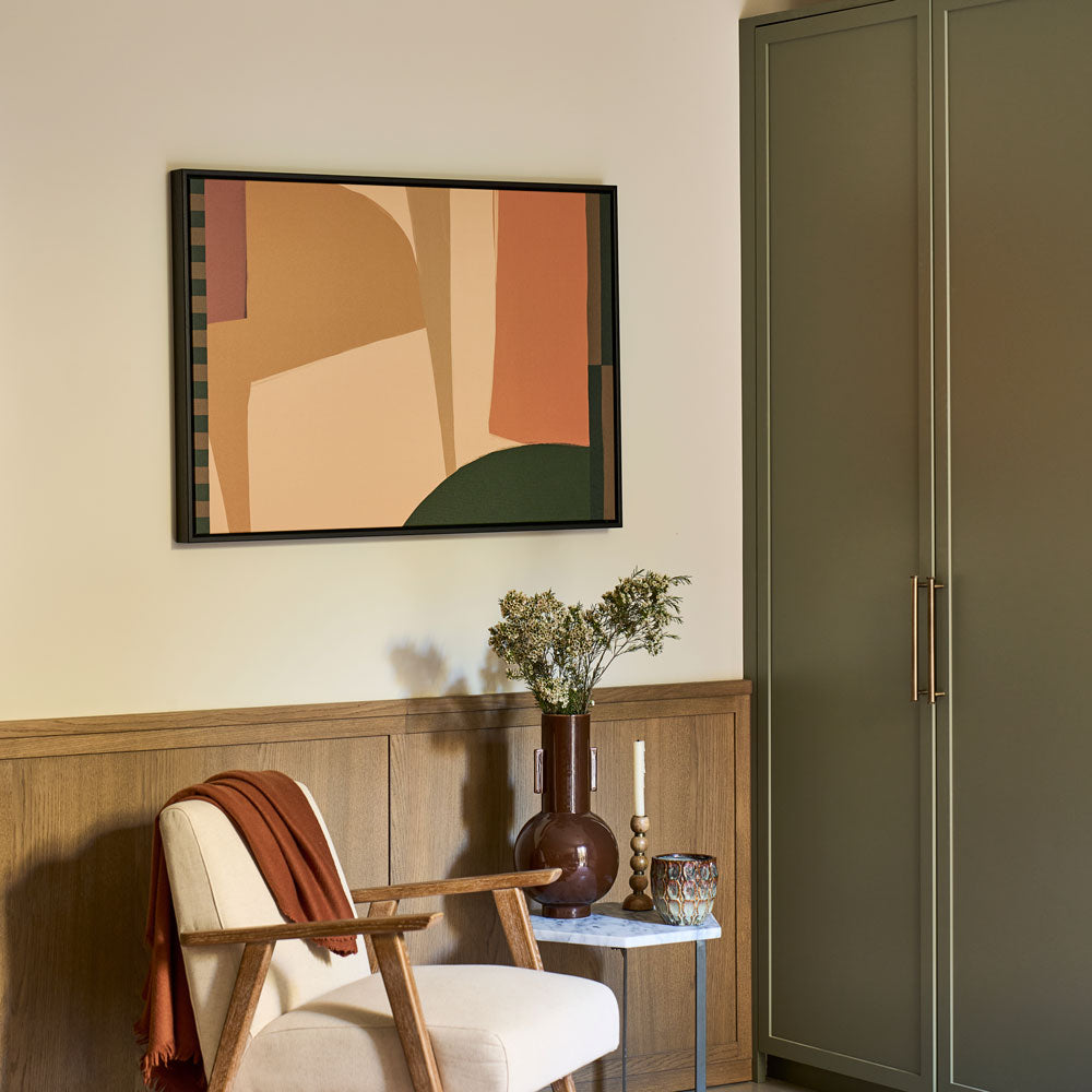 Green Lili Large / Black Piece Out