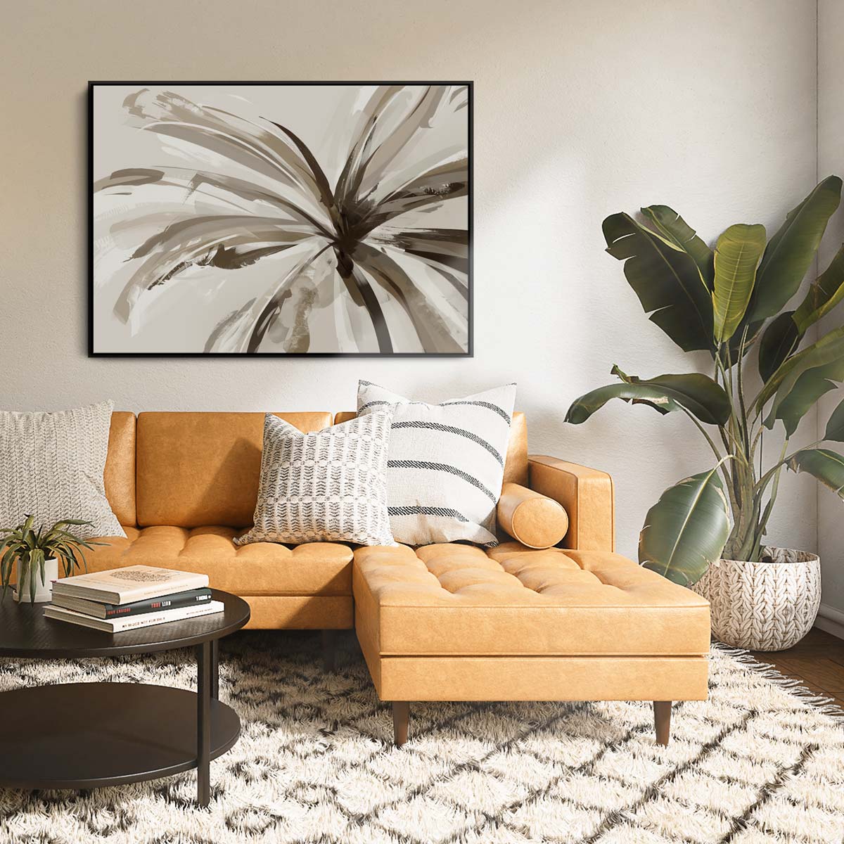 Green Lili Sandy Palms Botanical Canvas Art