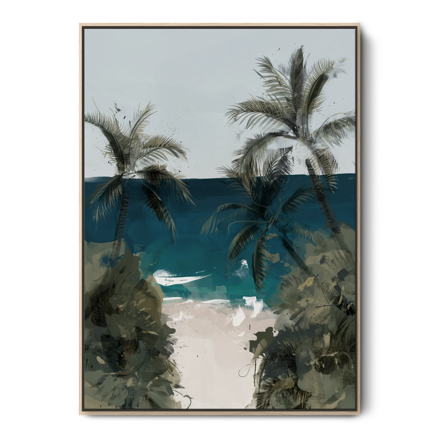 Green Lili Medium / Natural Sea You There