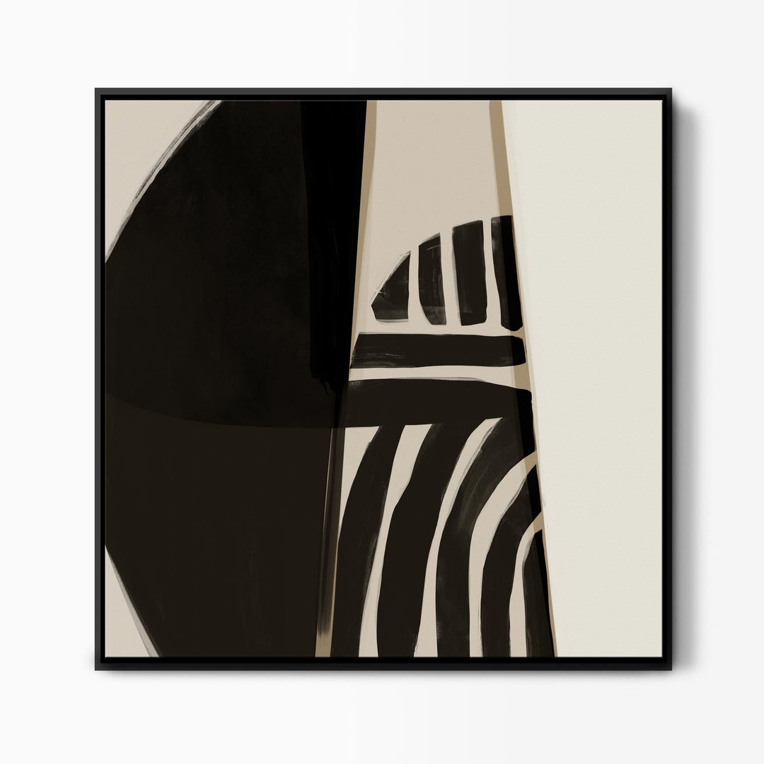 Shadow Play Boho Abstract Canvas Art | Green Lili