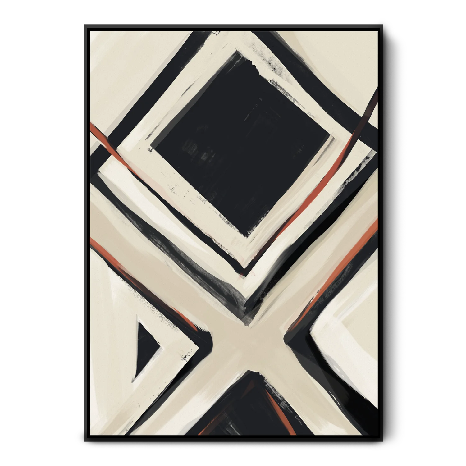 Green Lili Medium / Black Shapes of Morocco