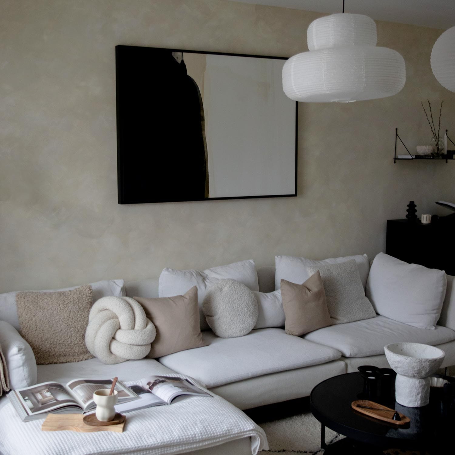 Green Lili Shore Thing Abstract Canvas Art