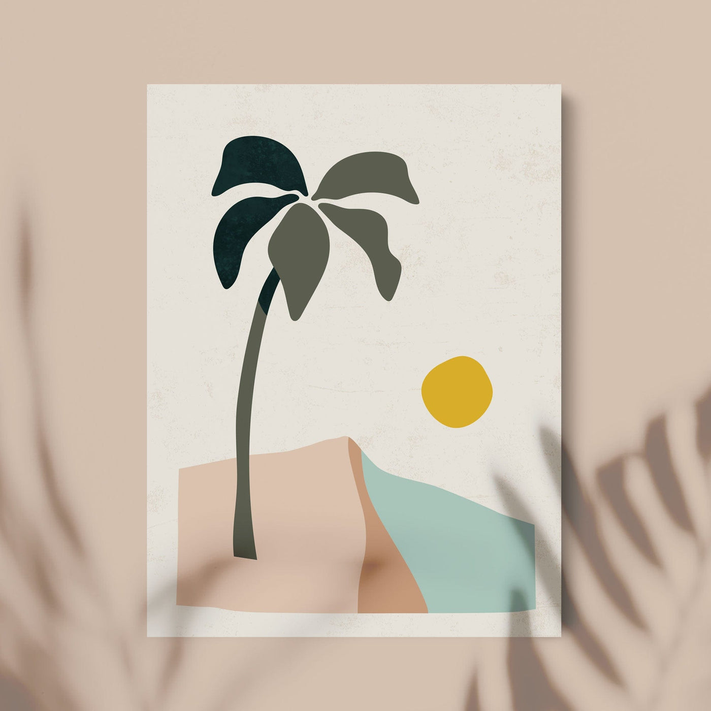 Green Lili 30x40cm / Unframed Tropical Beach Art Print
