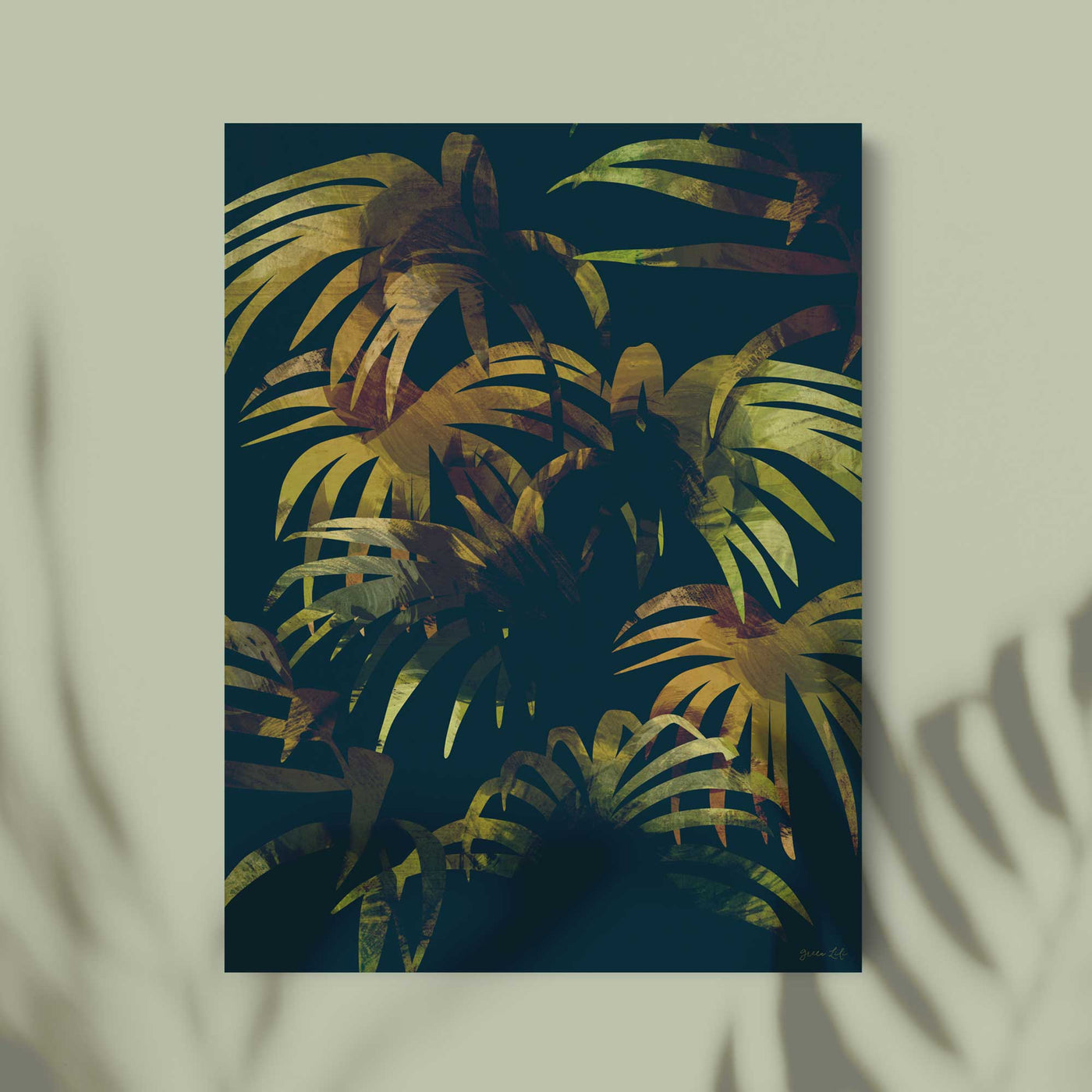 Green Lili 30x40cm / Unframed Tropical Jungle Print