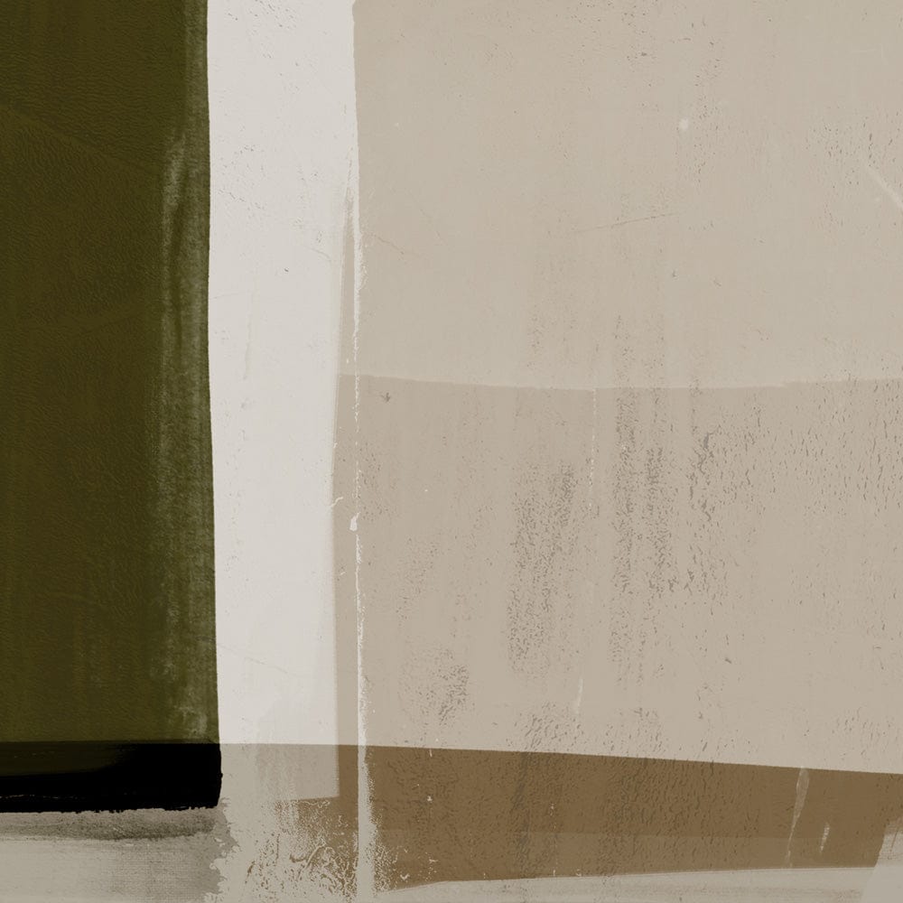 Green Lili Walk Tall Abstract Canvas Art