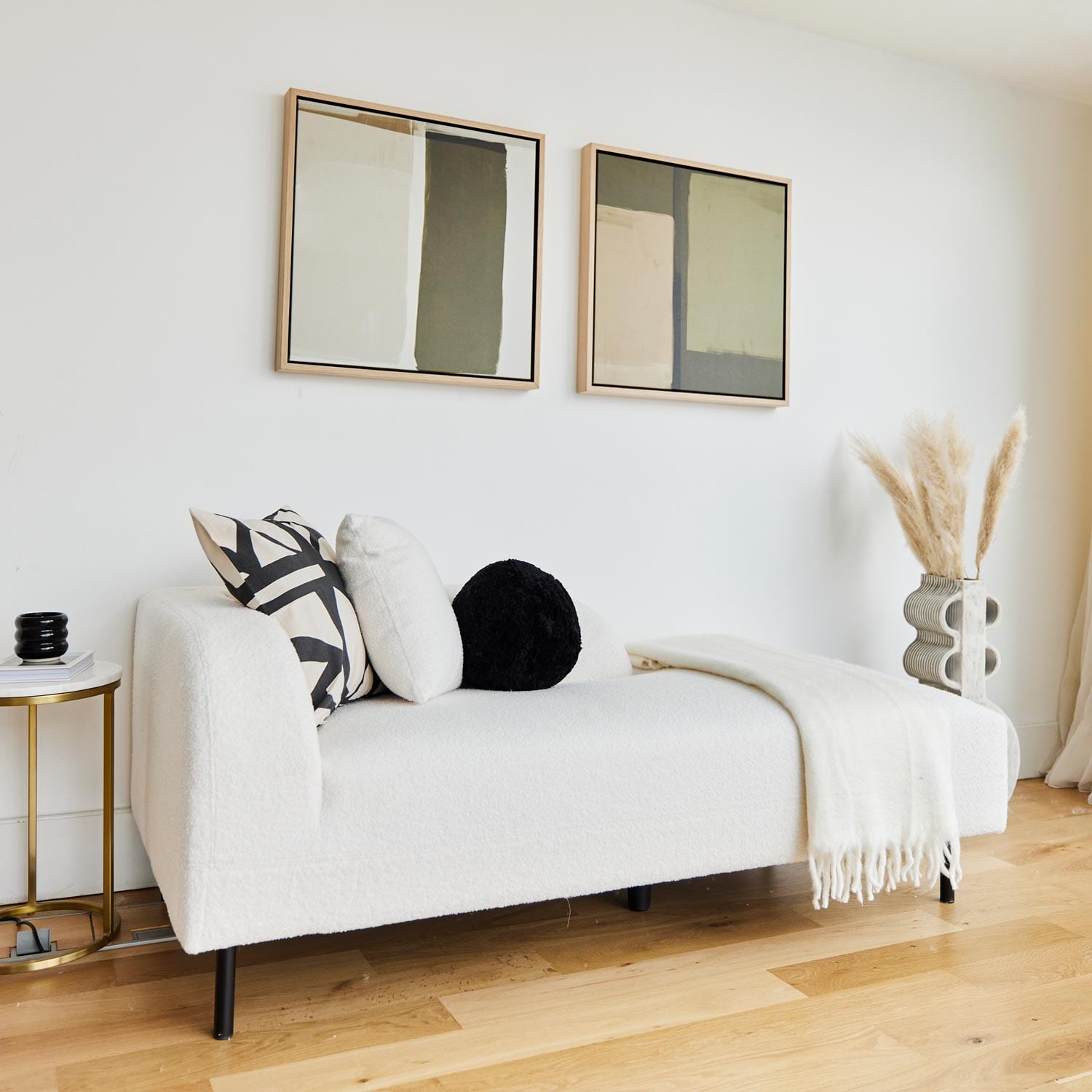 Green Lili Walk Tall Abstract Canvas Art