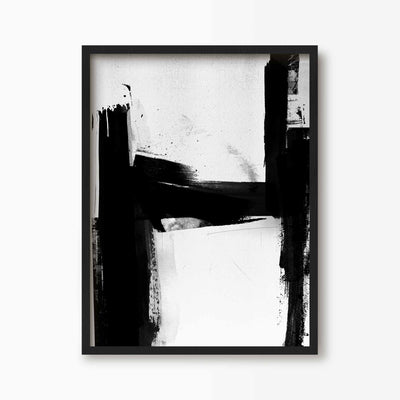 Green Lili H / 30x40cm (12x16") / Black Frame Abstract Letter Art Prints (A-M)