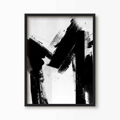 Green Lili M / 30x40cm (12x16") / Black Frame Abstract Letter Art Prints (A-M)