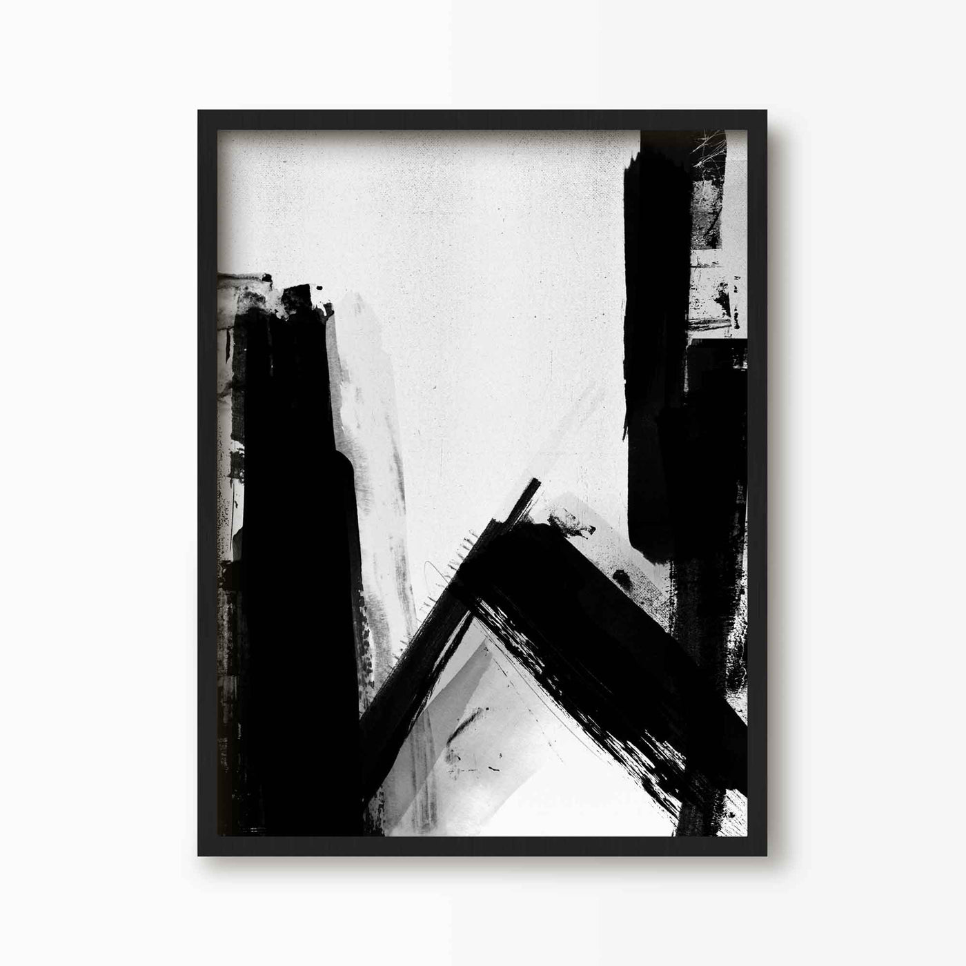 Green Lili W / 30x40cm (12x16") / Black Frame Abstract Letter Art Prints (N-Z)