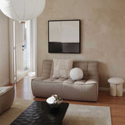 Green Lili At Ease Framed Abstract Canvas Art