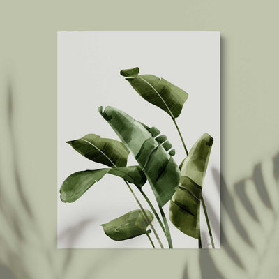 Green Lili 30x40cm (12x16") / Unframed Print Banana Palms Print