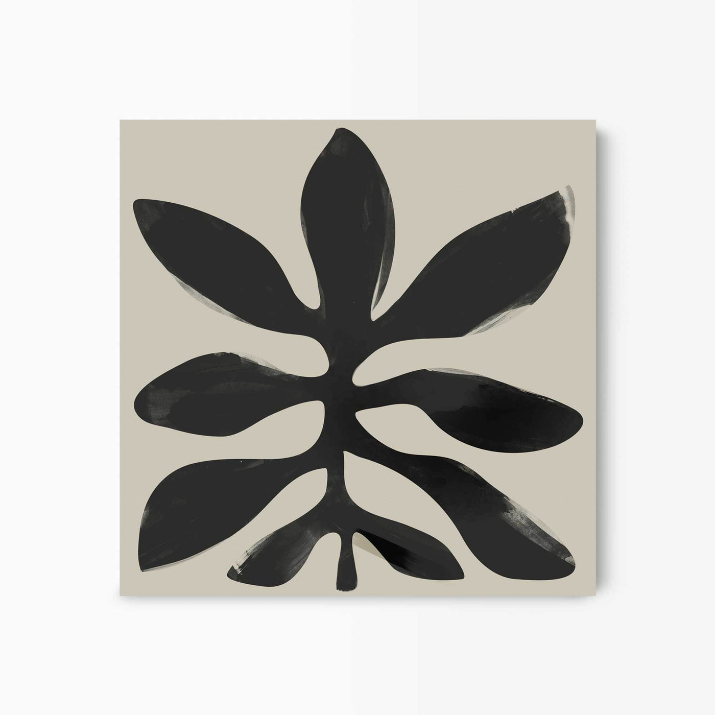 Green Lili 30x30cm (12x12") / Unframed Print Botanical Leaf Abstract Art Print